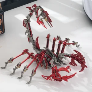 Metalowy puzzle skorpion 3D - edukacyjna zabawka DIY dla każdego