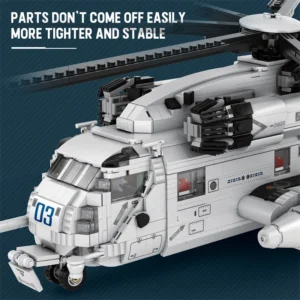 Helikopter CH-53E Sea Stallion - Klocki do budowania wojskowego modelu