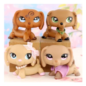 Zestaw 4 Pacynki Littlest Pet Shop – Uroczy Jamnik z Akcesoriami