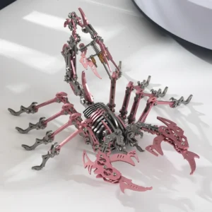Metalowy puzzle skorpion 3D - edukacyjna zabawka DIY dla każdego