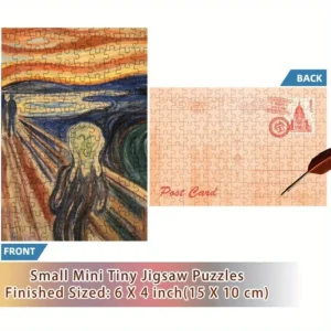 Mini puzzle "Krzyk" – idealny prezent na święta i urodziny!