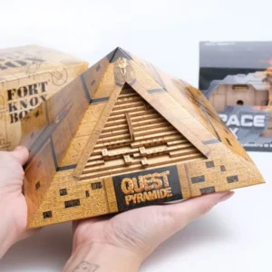 Quest Pyramid: Drewniana Łamigłówka 3D z Tajną Przegrodą