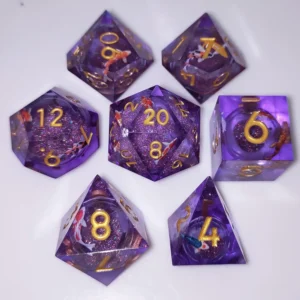 Kości D&D z płynem i piaskiem - idealne do Twoich sesji RPG!