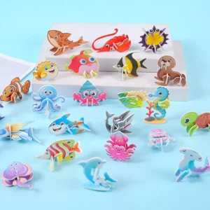 Zabawki edukacyjne 3D – kreatywne puzzle owadów i zwierząt dla dzieci