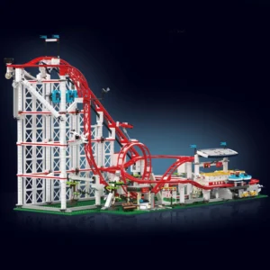 Kreatywny zestaw klocków Mold King - Roller Coaster z napędem