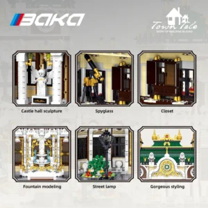 Luksusowy Model Pałacu z Klocków – Kreatywna Architektura MOC 33221