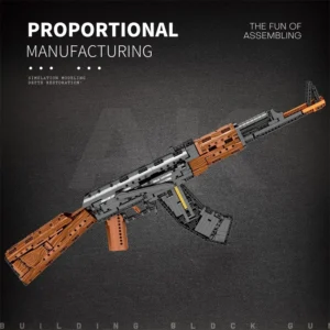 Model AK47 z klocków – idealny prezent DIY dla małego wojownika!