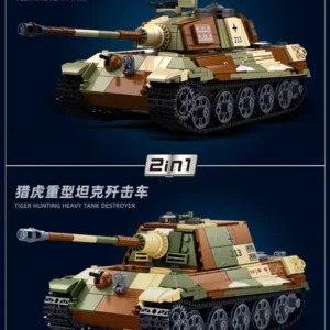 Zestaw klocków Sluban: Czołg Tiger King 930 elementów WWII
