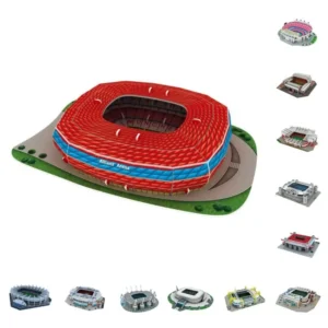 Miniaturowe stadionki piłkarskie DIY – kreatywne puzzle 3D