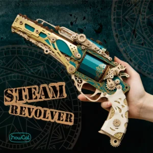 Steam Revolver DIY 3D Puzzle – Kreatywny Prezent dla Dzieci