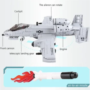 AC130 Air Gunship - Precyzyjny model wojskowy z klocków MOC