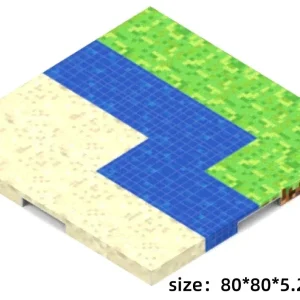 Magnetyczna płyta bazowa 80×80 mm do kreatywnych budowli dla dzieci