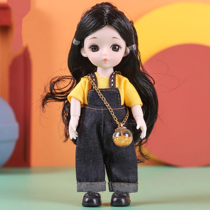 Lalka BJD Mini z ruchomymi stawami – Piękna zabawka DIY dla dziewczynki