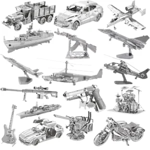 Zestawy metalowych modeli 3D do składania – idealne dla pasjonatów!