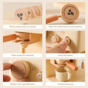 Ekspres do kawy Montessori – edukacyjna zabawka dla malucha