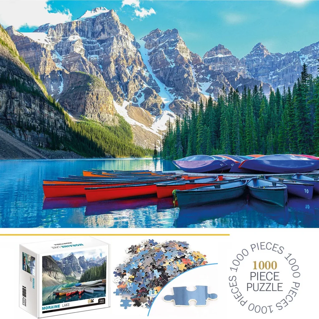 Puzzle Moraine Lake – 1000 elementów dla całej rodziny!