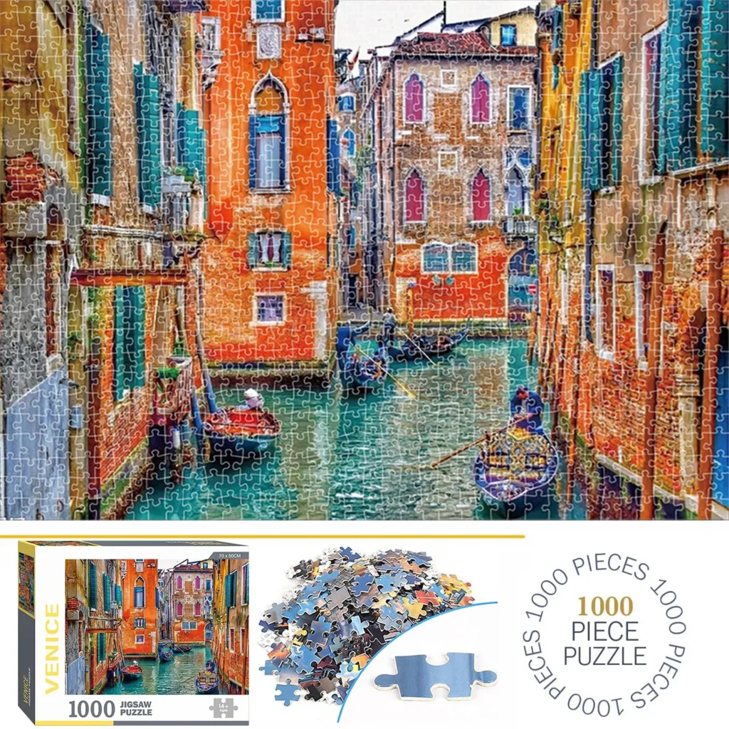 Puzzle weneckie 1000 elementów – doskonała zabawa dla całej rodziny
