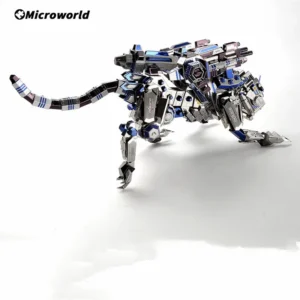 Klocki a'la Lego - Futurystyczny model Robo-psa policyjnego 3D – idealny prezent DIY