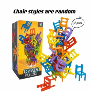 Kolorowa Gra Chair Stack – Wiele Sposobów na Zabawę dla Dzieci!