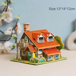 Puzzle 3D dla dzieci: Wczesna edukacja w formie trójwymiarowego domu