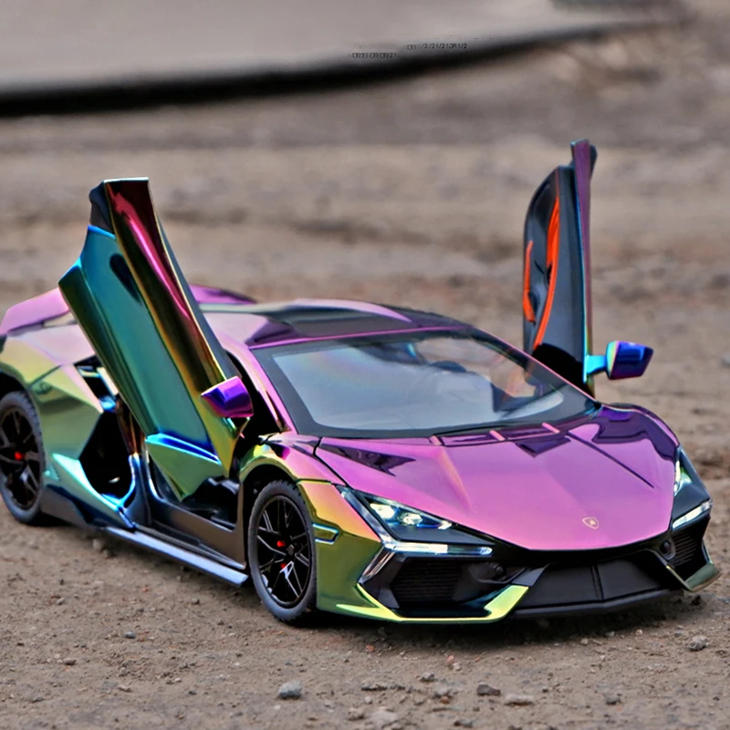 Lamborghini Revuelto Electroplate - Metalowy model z dźwiękiem i światłem