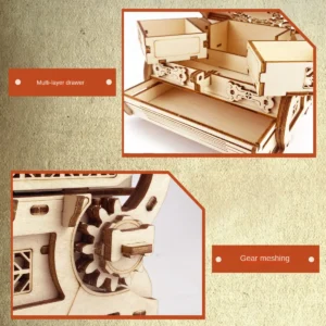 3D Drewniane Puzzle: Zbuduj Swoje Własne Pudełko Biżuterii DIY