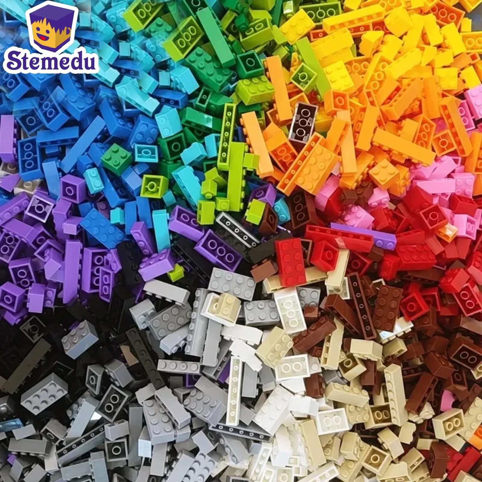 Zestaw klocków Lego kompatybilnych - 120 kolorowych elementów luzem