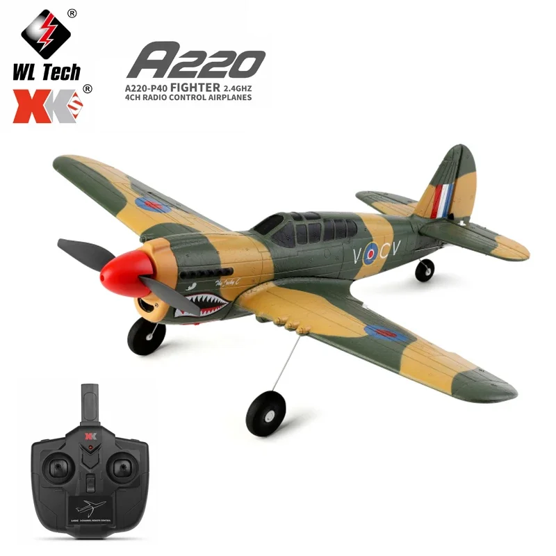 WLtoys XK A220 RC Fighter - Stuntowy Samolot 4CH 3D6G