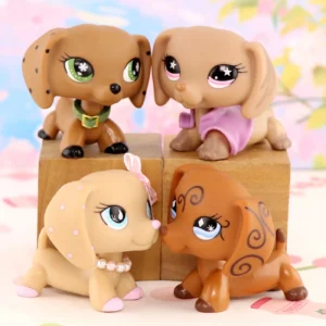 Zestaw 4 Pacynki Littlest Pet Shop – Uroczy Jamnik z Akcesoriami