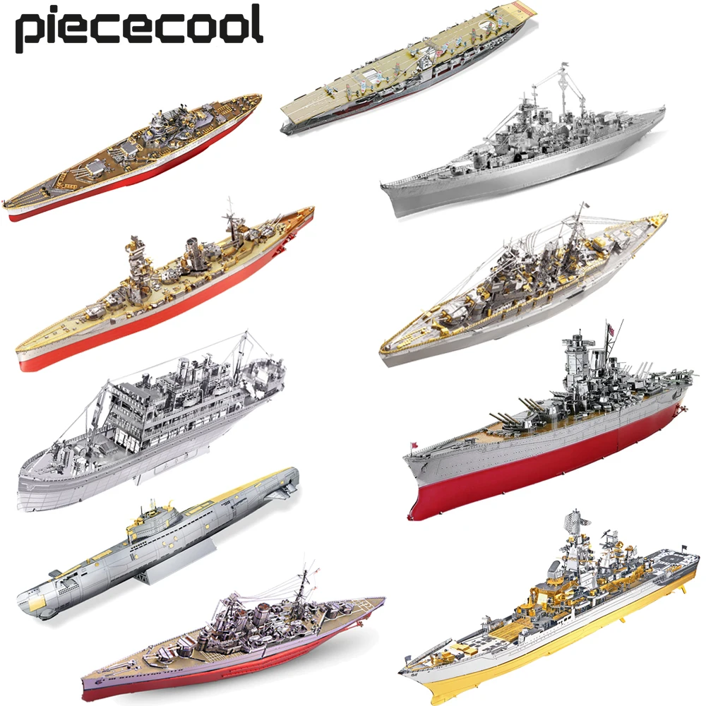 Modele statków Piececool 3D: Zestawy HMS Hood, Richelieu i inne