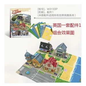 Puzzle 3D Korean Pastry House – Kreatywny Prezent DIY