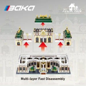 Luksusowy Model Pałacu z Klocków – Kreatywna Architektura MOC 33221