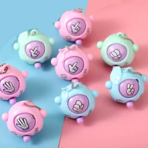 Mini Gra w Papier Kamień Nożyce – Zabawka na Klucze dla Dzieci