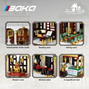Luksusowy Model Pałacu z Klocków – Kreatywna Architektura MOC 33221