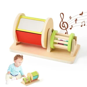Drewniany bębenek Montessori – zabawa, muzyka i rozwój dziecka