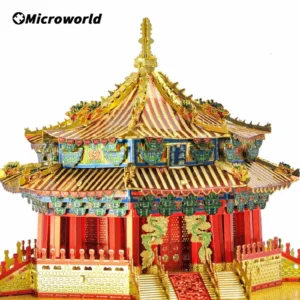 Metalowa układanka 3D Dazheng Palace – Prezent na Boże Narodzenie