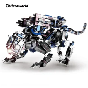 Klocki a'la Lego - Futurystyczny model Robo-psa policyjnego 3D – idealny prezent DIY