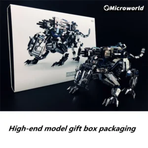 Klocki a'la Lego - Futurystyczny model Robo-psa policyjnego 3D – idealny prezent DIY
