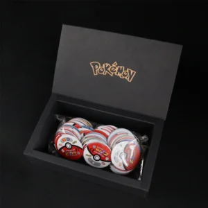 Kapsle Tazos Pokemon 160 sztuk + pudełko (Reprint)