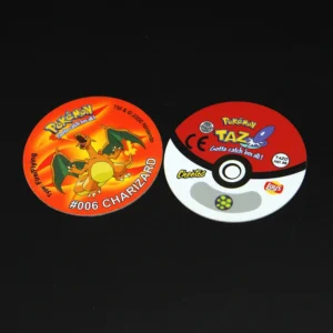 Kapsle Tazos Pokemon 160 sztuk + pudełko (Reprint)