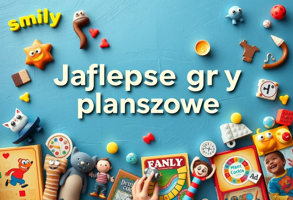 Collage of board games with cartoon characters, highlighting educational and fun elements.