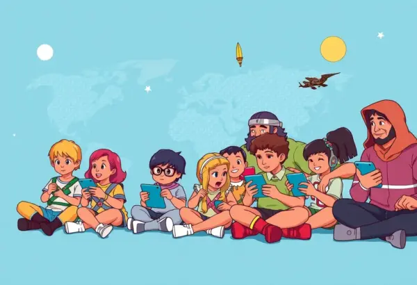 Diverse audiences enjoying He-Man and The Last Starfighter.