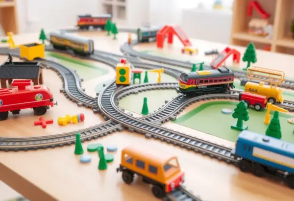 Expandable train sets with additional tracks and accessories.