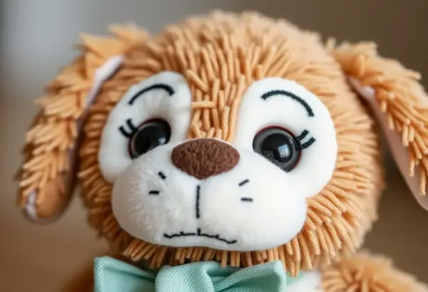 A high-quality interactive plush toy emphasizing design excellence and developmental importance.