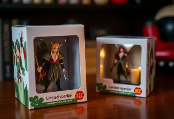 A special edition figurine with unique packaging from popular games and animations.