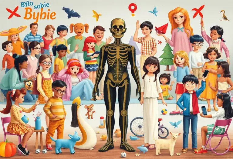 Dynamiczny kolaż postaci i scen z 'Było sobie życie'.