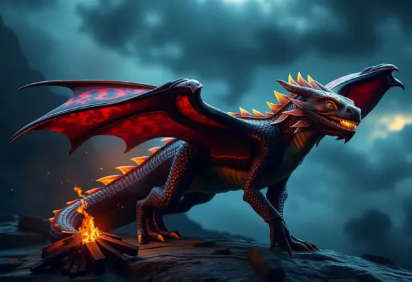 Various dragon representations throughout cultures and media.